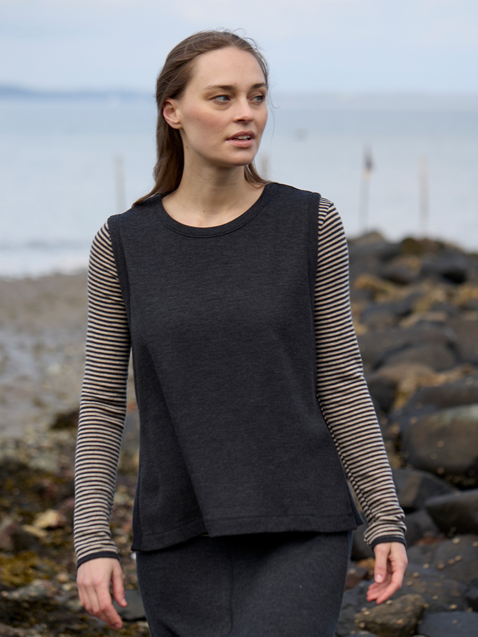 Vest rib merino